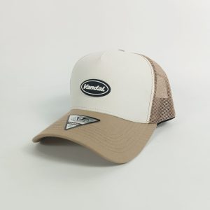 Gorra Curva Trucker Signature – Beige