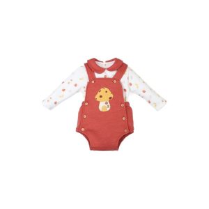 Conjunto bebé niño peto corto y camiseta Setas-28422-Tony Bambino