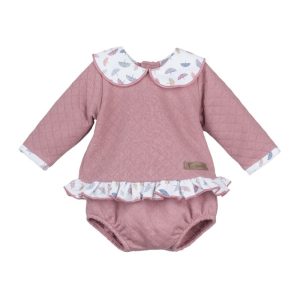Conjunto manga larga pololo tormes bebé niña-11032-Calamaro Baby