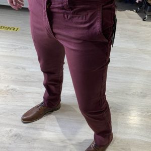 Yellow Skin – Pantalón granate 1109 tallas 36,38,46